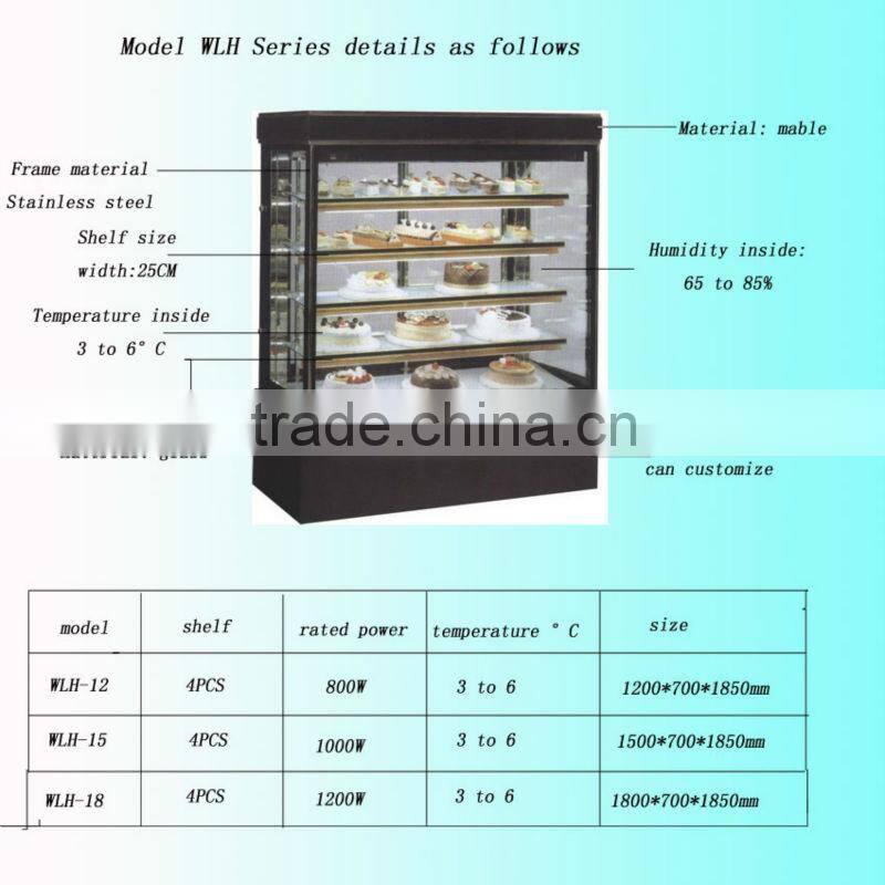 2m Japanese Style Right Angle Cake Showcase