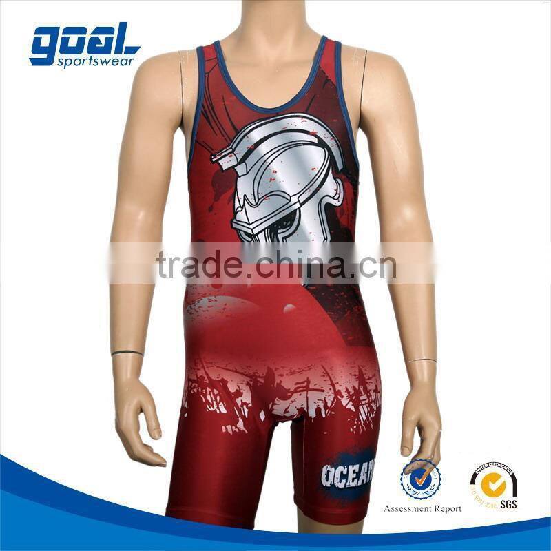 Cool cheap wrestling singlets,sublimation wrestling singlet