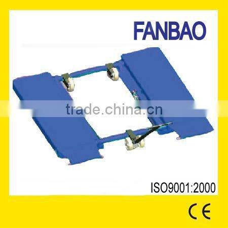Mid-rise Scissor Hydraulic Lift .lifting height: 1M moveable with wheel for choice