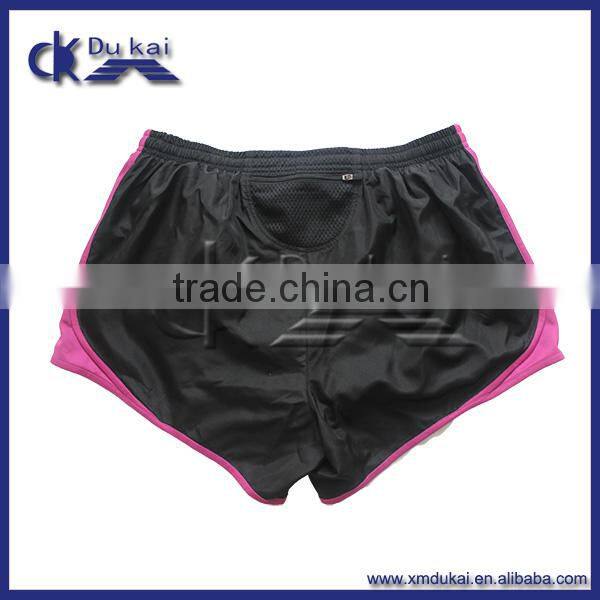 womens Peach skin velvet fabric mesh linning shorts