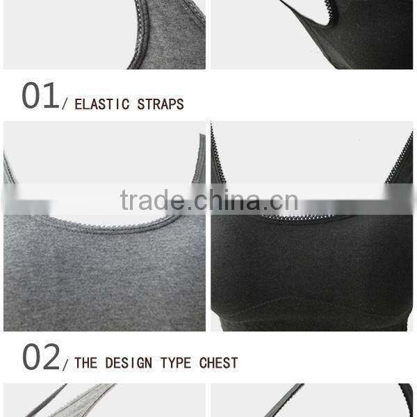 Hot selling women non steel ring Sports wave breast vest W120