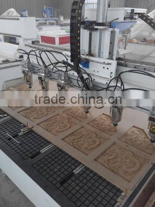 Multi spindle cnc milling machine carving Wood/PVC/Acrylic/MDF/sofa table furniture legs SKW-1325