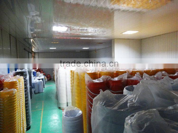 5L Wholesale round clear food grade PP plastic bucket with lid with handle