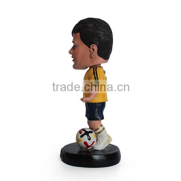 Neymar Human Bobble Head Soccer Player Statue Figurine With soccer Bobbleheads