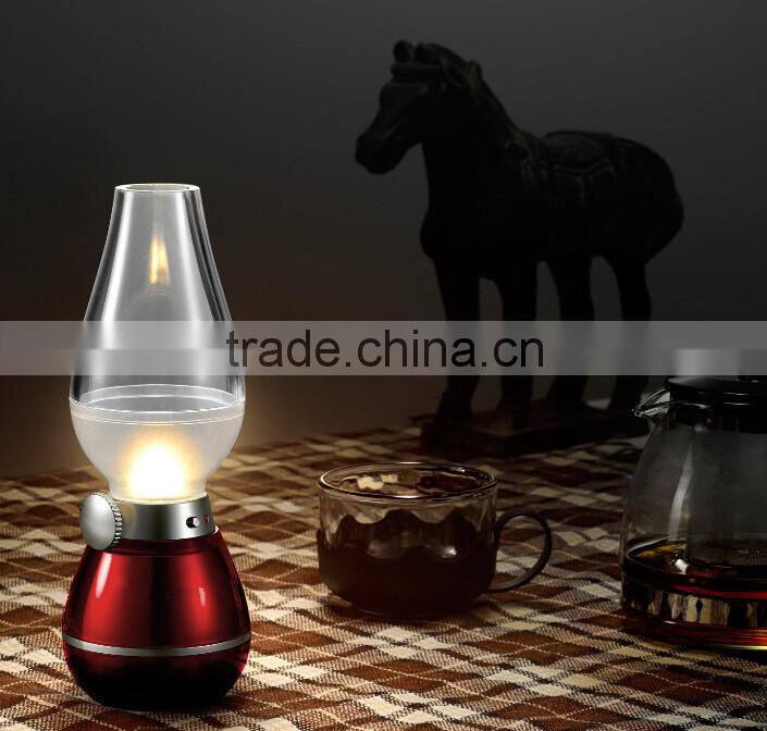 Creative Kerosene Oil Lamp Design with Dimmer Control Key for Indoor & Outdoor Use, Night Light, Reading Lights