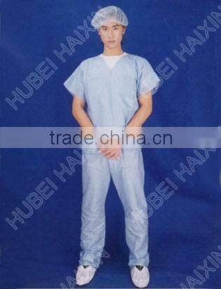 disposable visitor coat front four button