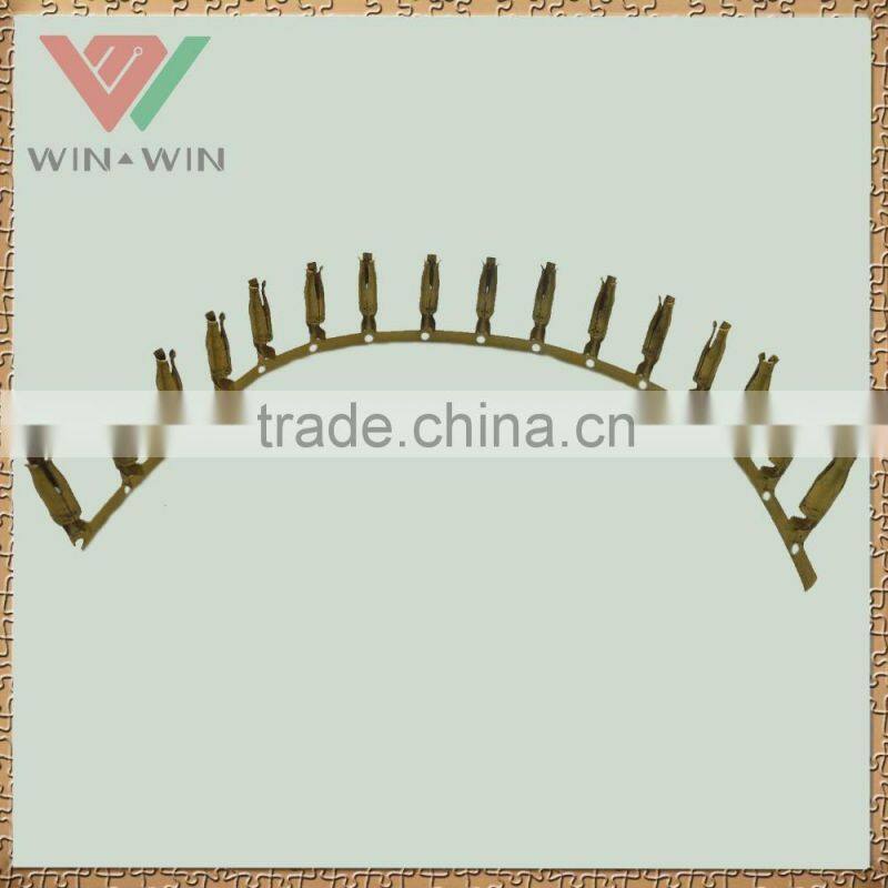 Brass crimper cable connector terminal for female side