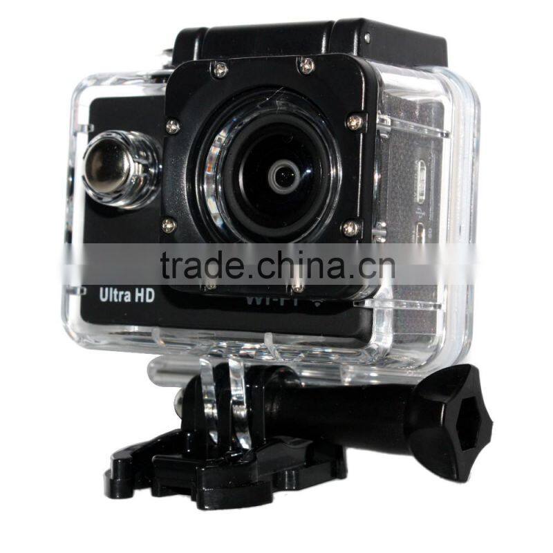 Ultra HD 4K 30fps 1080P 16M WiFi Sport Action Camera Waterproof Diving Helmet Video Recorder Slow Motion DVR
