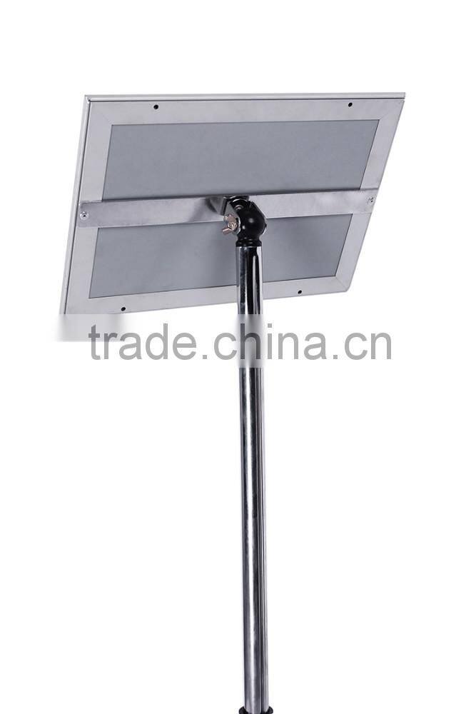 Hot!picture frame display stand restaurant menu display stand 25mm rectangle poster frame menu display holder