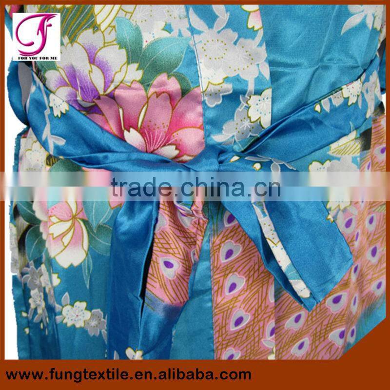 2305 Wholesales Children 13 Colors 7 Size Silk Satin Robe