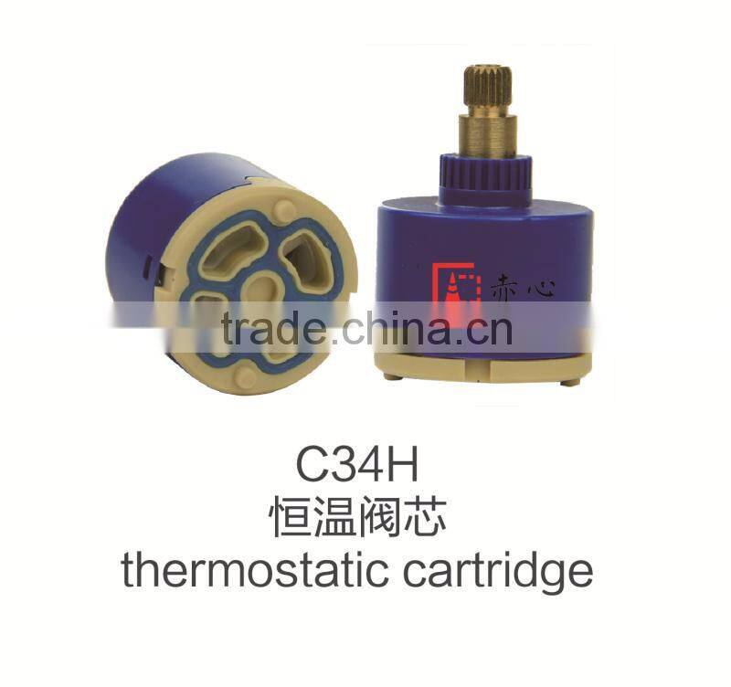 plastic shower cartridge for thermostatic valve