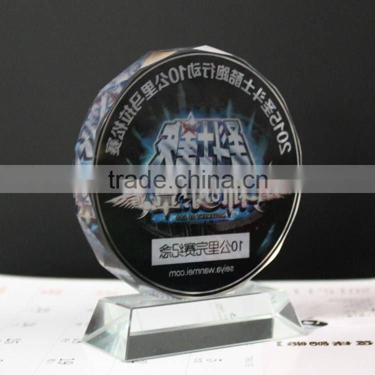 New arrival crystal cheap souvenir plate