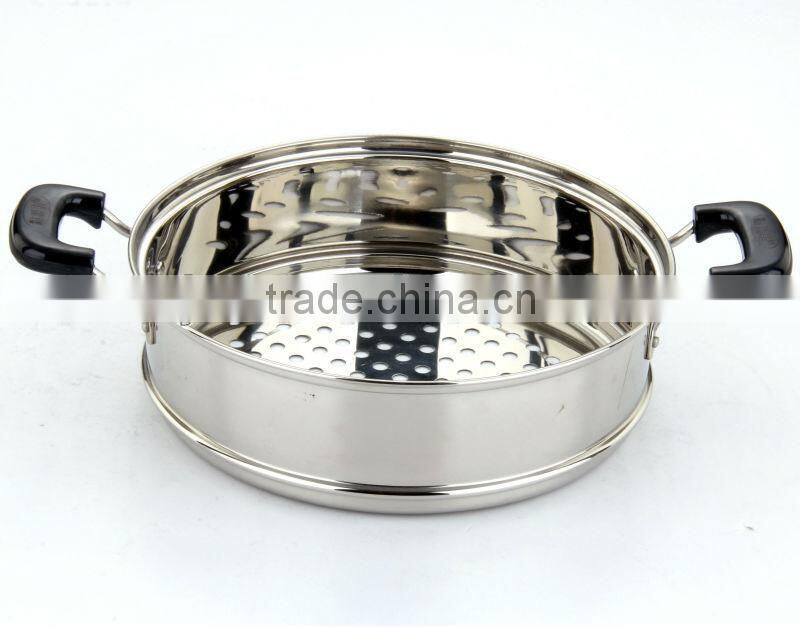 Stainless Steel Steamer with 2 layer grates cookware