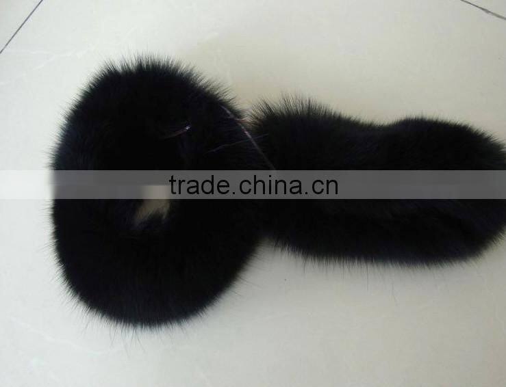 Popular Design Raccoon Fur Coat Sleeves Cuffs Fox Fur Hand Covers Ladies Coat Sleeve Decoration