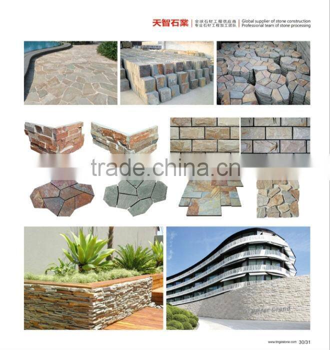 Flower design paving stone red granite cube for plaza