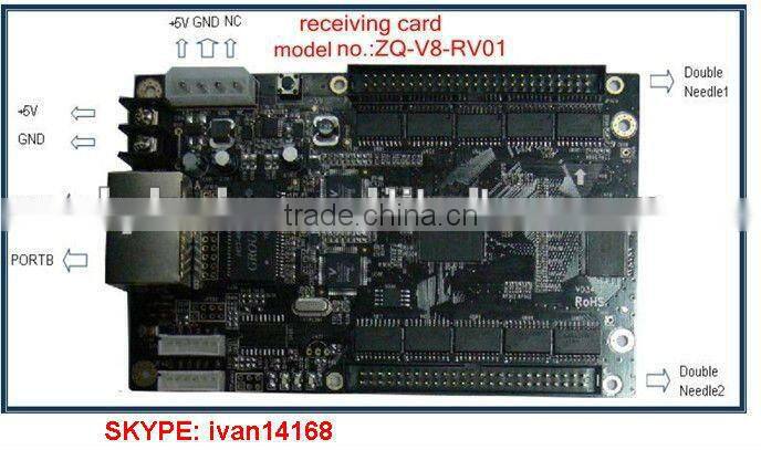 ZQ-V8-TS01 p10 full color outdoor led display control card