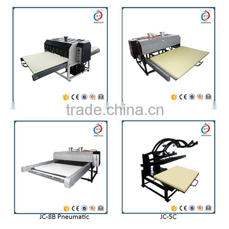 CE dual pneumatic t shirt sublimation printing machine