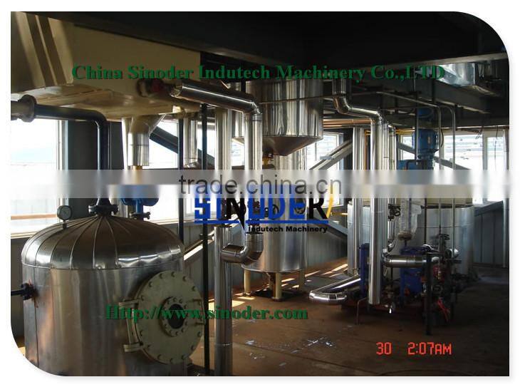 SINODER Edible Cooking Oil Refinery Plant sunflower oil processing machine edible oil refinery plant sesame