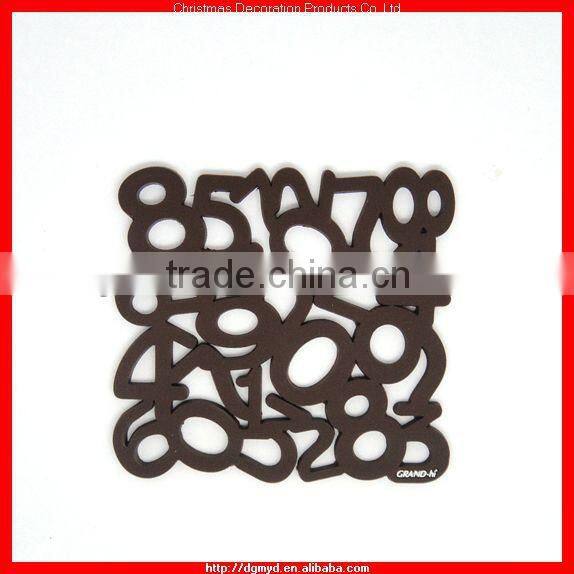 2D soft pvc coffee mat for cafe (KMS-1945)