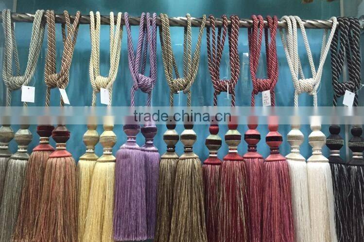 Alibaba china curtain rayon tassel tieback