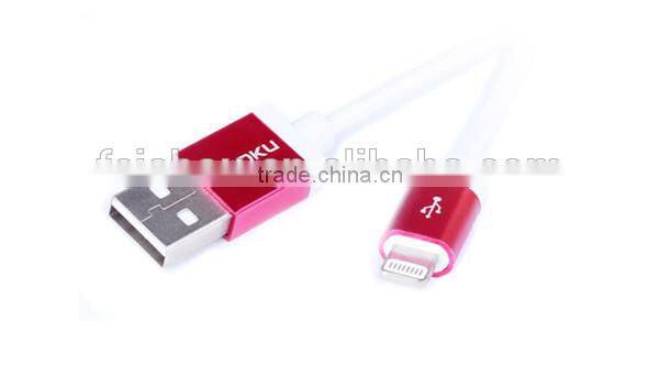 Quality hot sale colorful usb data cable for iphone