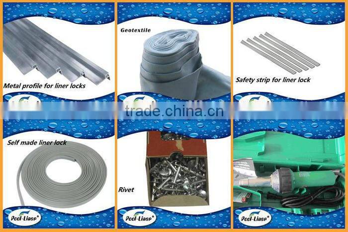 Simple pvc vinyl plastic plaid swimming pool liner