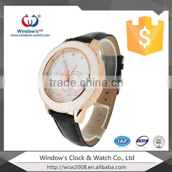 China watch manufacture man leather strap watch