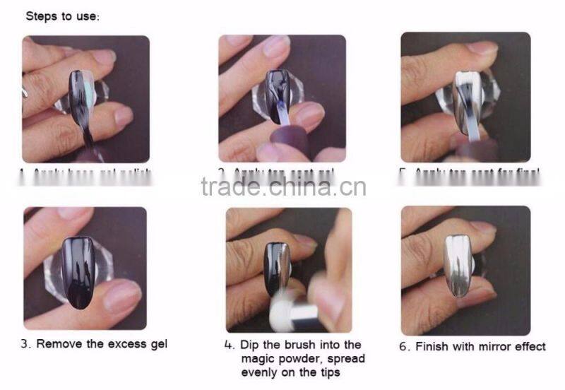 pigment nail mirror art prowder 2g 12color Simple Packing