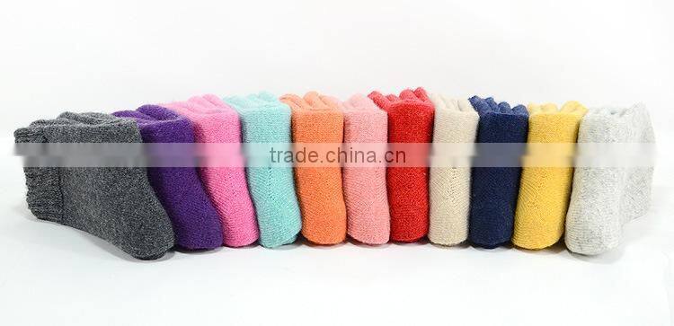 Thick warm winter colorful wool socks terry socks cashmere socks square Granada towel china socks factory