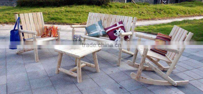 LEAFFY-Garden Furniture - Log Table & Chair - Loveseat - YXC1207580