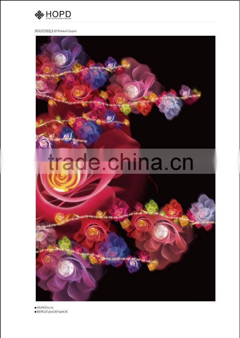GREAT pattern 3D printed Carpet for decoration, hotel, ballroom