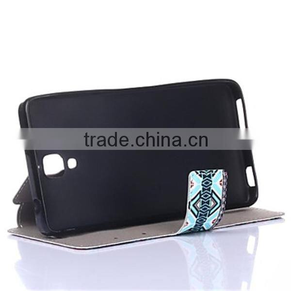 Attractive Style Pattern PU Leather Full Body Case with Stand for Xiaomi M4