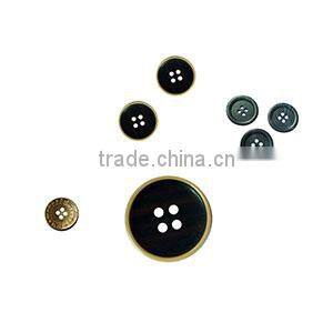 Fashion custom logo embossed t-shirt button