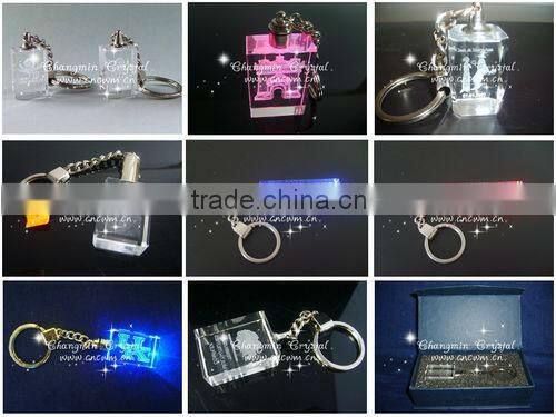 Pretty Toy LED Crystal Keychain For Friend's Gift