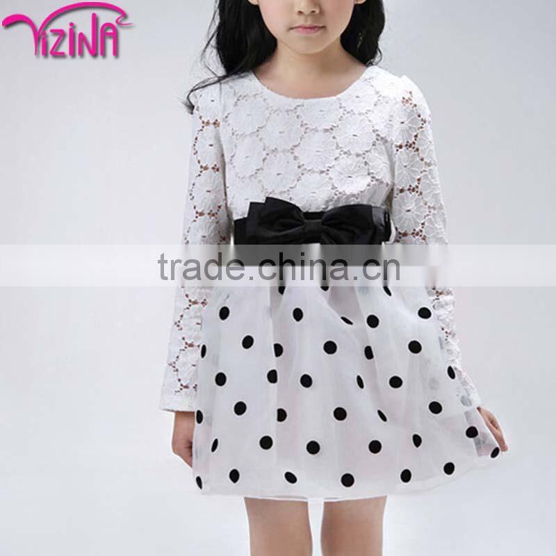 Birthday cotton dresses for kid girls