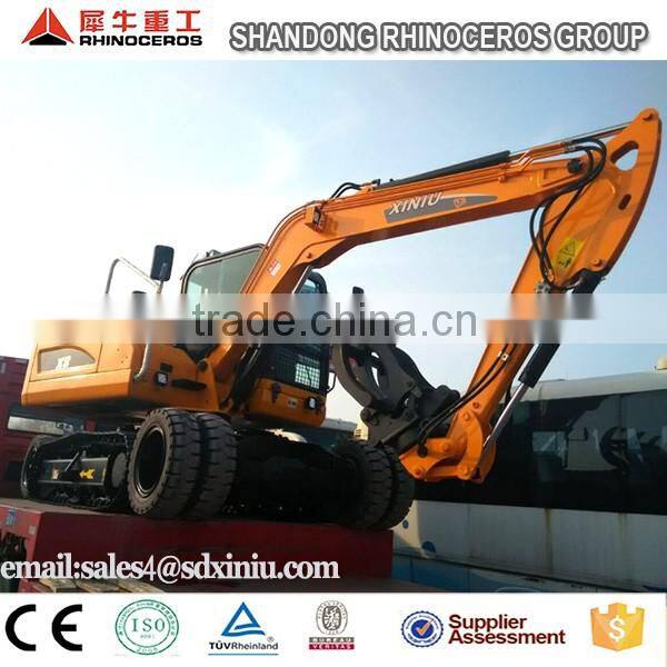 High quality&China Cheap 8 ton 0.25 m3 wheel excavator,crawler excavator with Yanmar1 engine
