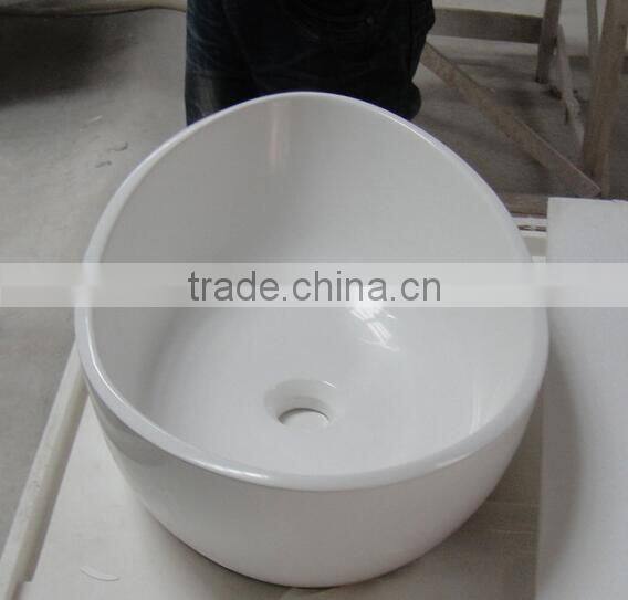 bathroom acrylic solid surface wall-hung wash basins,Artificial Stone Washing Basin