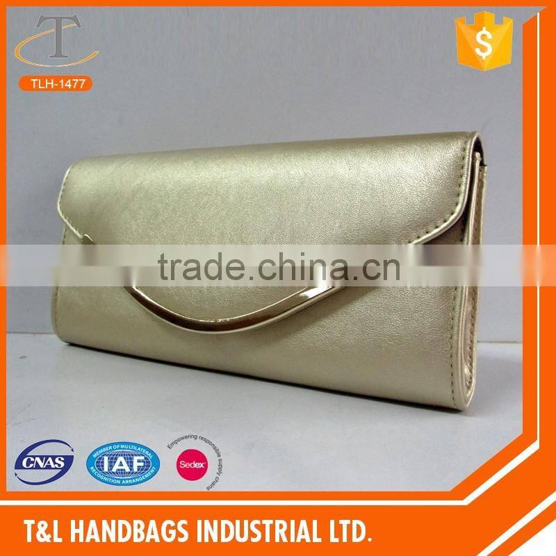 Clutch bag metal frame/pu metal clutch bag most selling product in alibaba