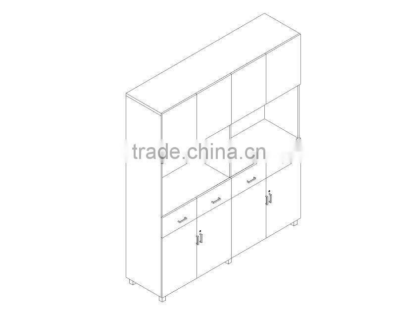SUNRISE-B024 2012 Hot-sale Modern wood office bookcase furniture