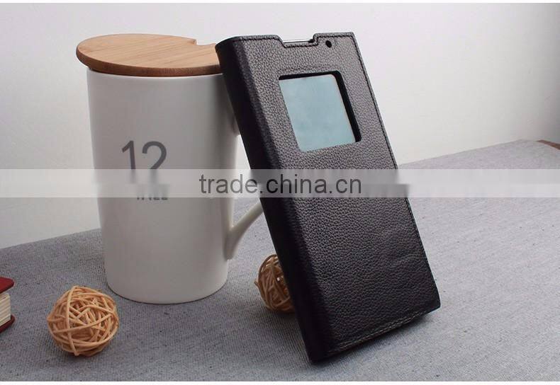 Smart Sleep Real Genuine Leather Cases For Blackberry Priv Original Leather Flip Skin For Blackberry Priv Shell