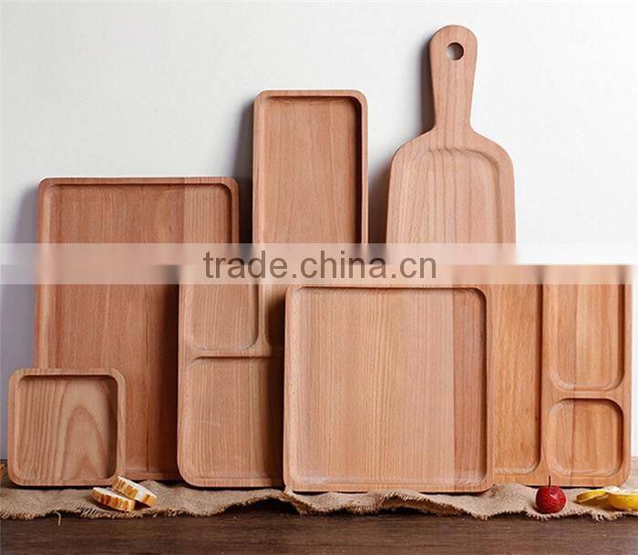 Customized polished wooden food presentation board
