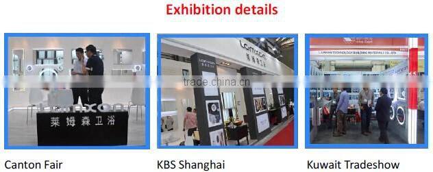 Modern style retail bathroom LED lighting wall LED mirror with demister pad