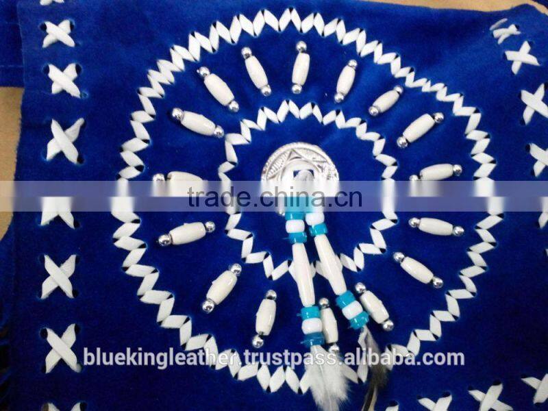 Handmade Western Style Real Suede Leather Beaded Ladies Shoulder Bag Fringed