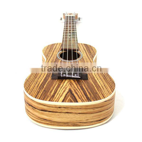 24 inch professional zebra wood concert ukulele ukelele
