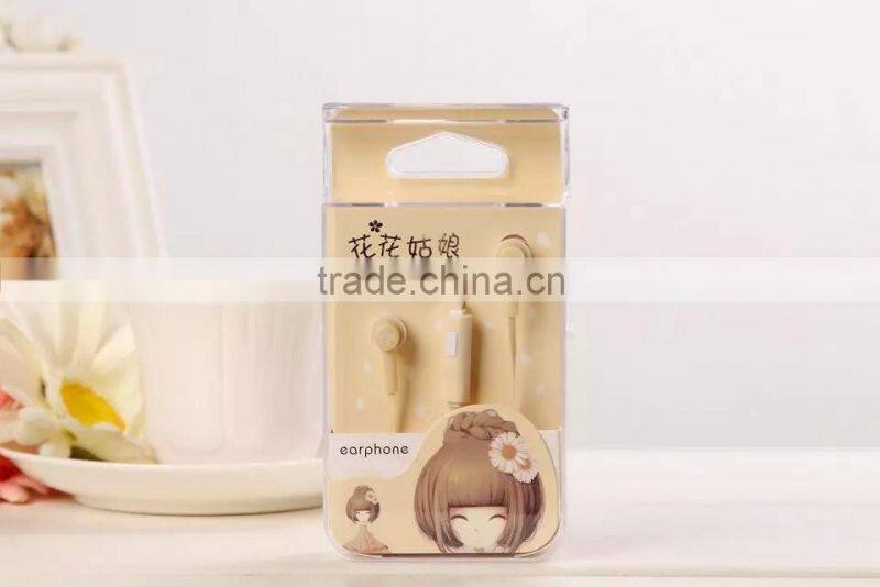 qute fashion in-ear headphones for girls