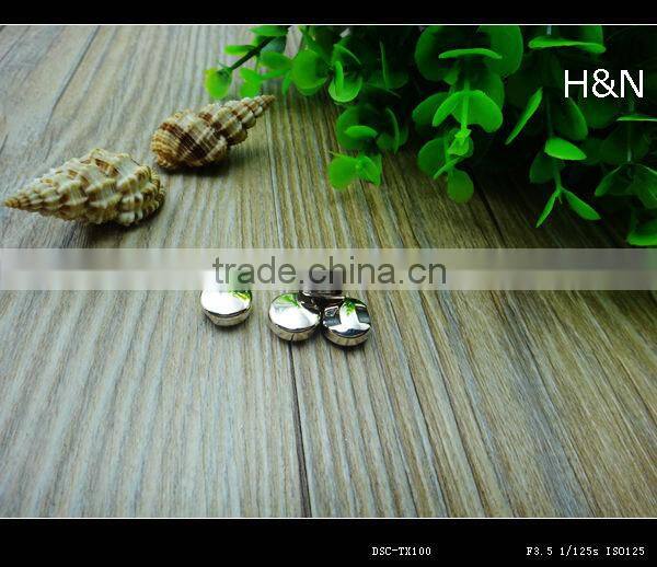 Oeko-tex approved resin silver plating button for shirt