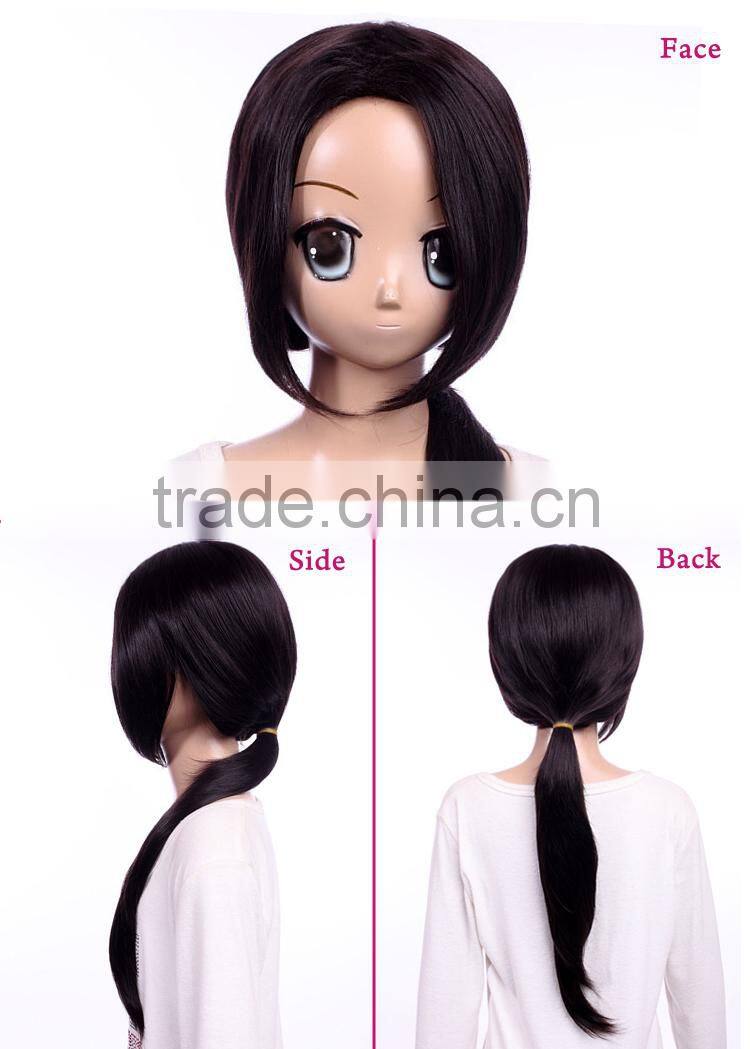 Quality wig black cosply Axis Powers Hetalia China Wanyao synthetic wig
