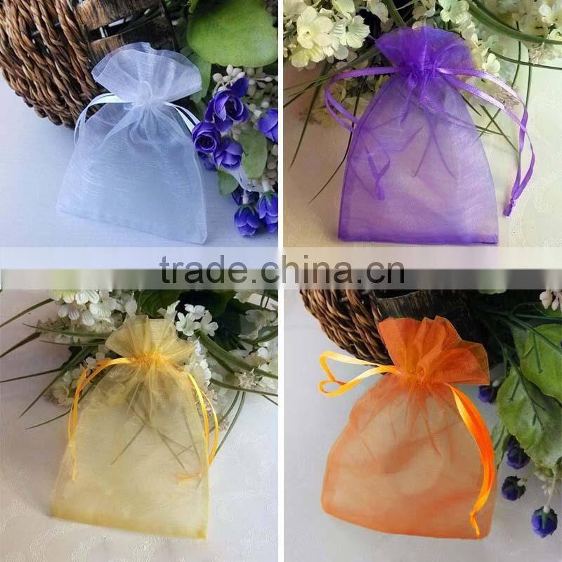 In Stock Mixed Color Wedding Favour Wholesale Gift Organza Bags Pouch