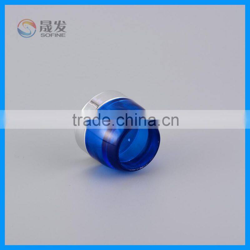 Clear plating cap small cosmetic jar