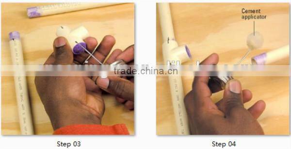 CPVC ASTM2846 equal tee pipe and fittings valves for cold and hot water supplying